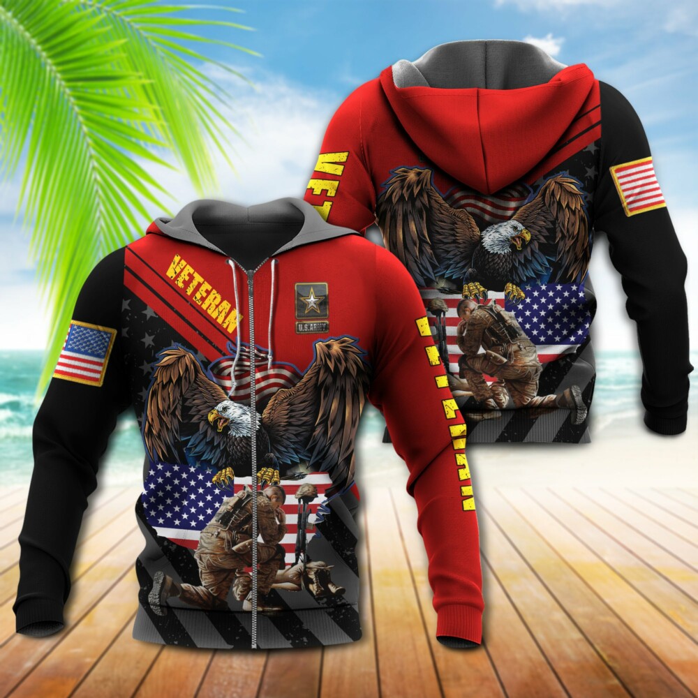 Veteran Army Never Forget Memory America - Hoodie - Owl Ohh - Owl Ohh