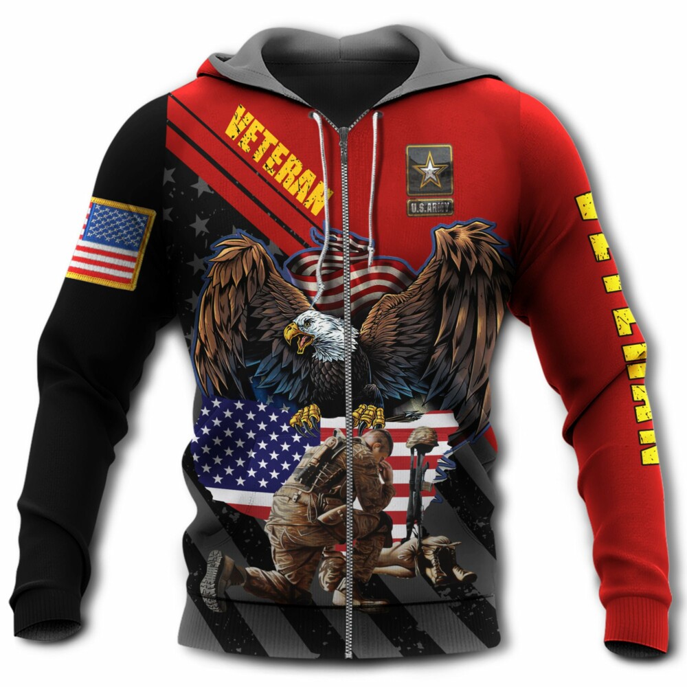Veteran Army Never Forget Memory America - Hoodie - Owl Ohh - Owl Ohh
