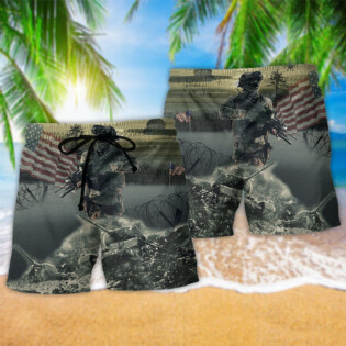 Veteran Brave Steps America - Beach Short - Owl Ohh - Owl Ohh