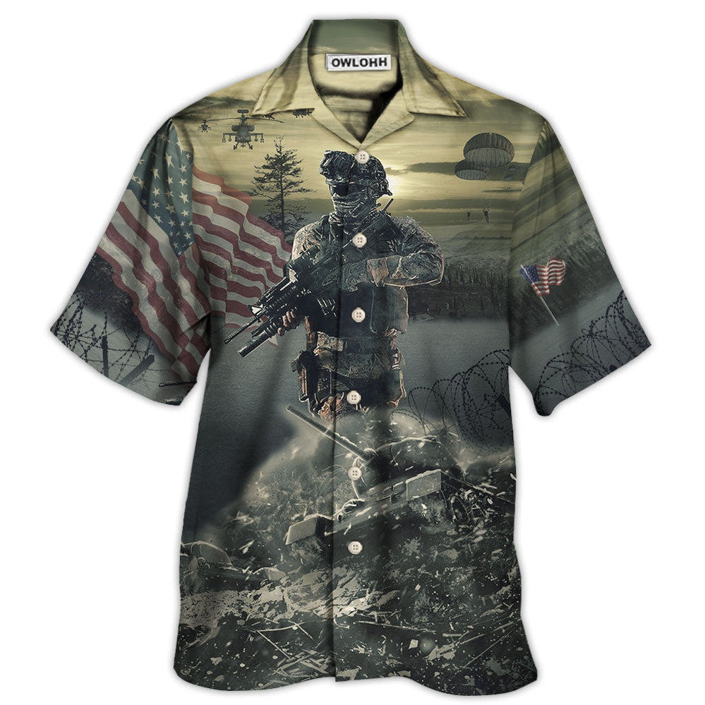 Veteran Brave Steps With Tree - Hawaiian Shirt - Owl Ohh - Owl Ohh