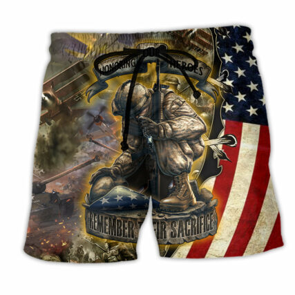 Veteran Honoring Our Heros - Beach Short - Owl Ohh - Owl Ohh