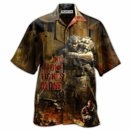 Veteran No One Fights Alone Classic Style - Hawaiian Shirt - Owl Ohh - Owl Ohh