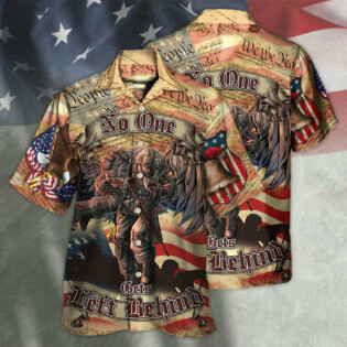 Veteran Cool No One Left Behind Cool And Classic Style - Hawaiian Shirt - Owl Ohh - Owl Ohh