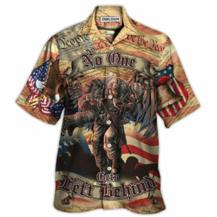 Veteran Cool No One Left Behind Cool And Classic Style - Hawaiian Shirt - Owl Ohh - Owl Ohh