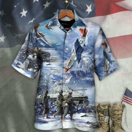 Veteran Only The Dead Have Seen The End Of War With Ice Snow - Hawaiian Shirt - Owl Ohh - Owl Ohh
