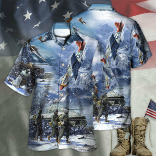 Veteran Only The Dead Have Seen The End Of War With Ice Snow - Hawaiian Shirt - Owl Ohh - Owl Ohh