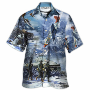 Veteran Only The Dead Have Seen The End Of War With Ice Snow - Hawaiian Shirt - Owl Ohh - Owl Ohh