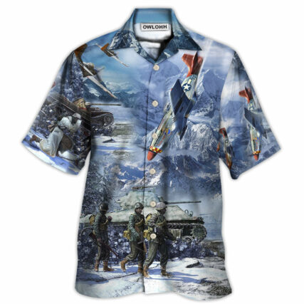 Veteran Only The Dead Have Seen The End Of War With Ice Snow - Hawaiian Shirt - Owl Ohh - Owl Ohh