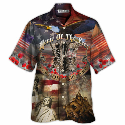 Veteran Proud To Be A With Boots - Hawaiian Shirt - Owl Ohh - Owl Ohh