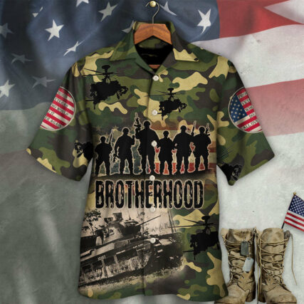 Veteran Thanks For Your Brave Veteran Brotherhood - Hawaiian Shirt - Owl Ohh - Owl Ohh