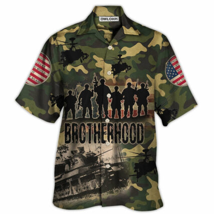 Veteran Thanks For Your Brave Veteran Brotherhood - Hawaiian Shirt - Owl Ohh - Owl Ohh