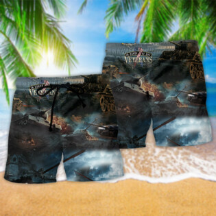 Veteran The Tanker Are Heroes Dark Style - Beach Short - Owl Ohh - Owl Ohh