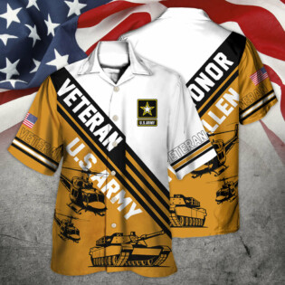 Veteran Us Army Honor The Fallen - Hawaiian Shirt - Owl Ohh - Owl Ohh