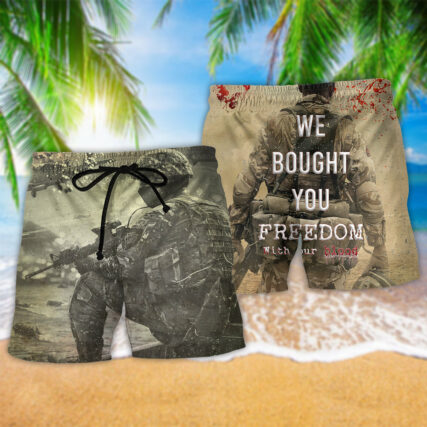 Veteran We Bought Your Freedom Cool Style - Beach Short - Owl Ohh - Owl Ohh