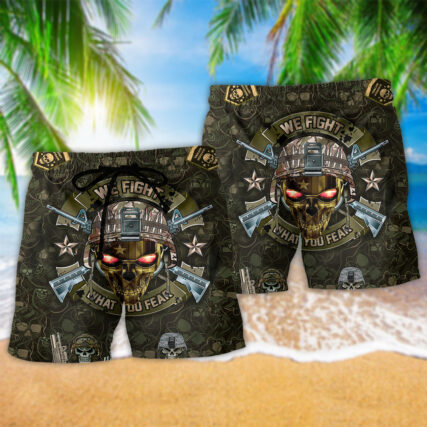 Veteran We Fight What You Fear Cool - Beach Short - Owl Ohh - Owl Ohh