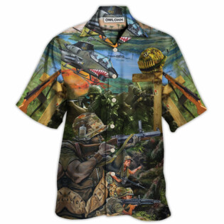 Veteran With Respect Honorand Gratitude With Helicopter - Hawaiian Shirt - Owl Ohh - Owl Ohh