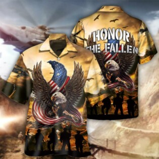 Veteran Honor The Fallen With Eagle - Hawaiian shirt - Owl Ohh - Owl Ohh