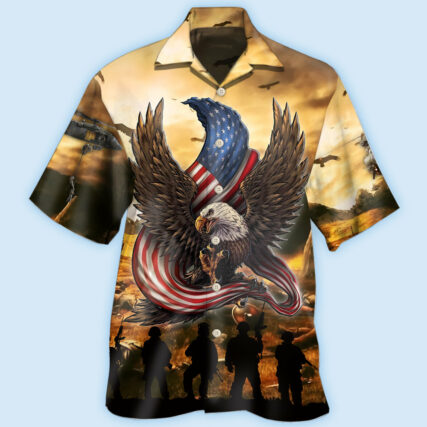 Veteran Honor The Fallen With Eagle - Hawaiian shirt - Owl Ohh - Owl Ohh