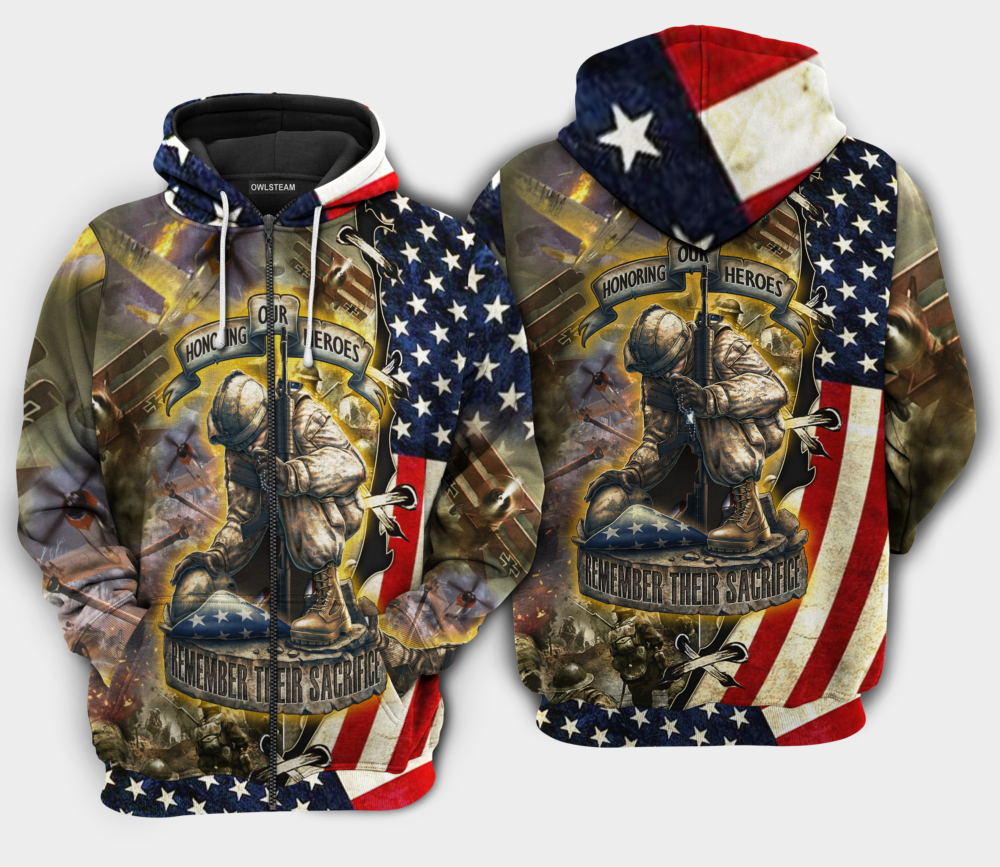 Veteran Honoring Our Heros - Hoodie - HOOD98DMT180921