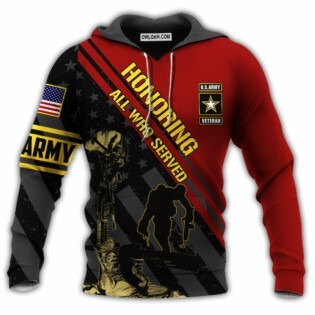 Veteran Army Never Forget Memory All Who Served - Hoodie - Owl Ohh - Owl Ohh