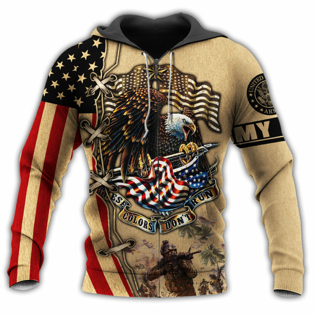 Veteran Army Never Forget Memory Eagle - Hoodie-Owl Ohh
