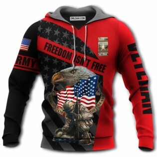 Veteran Army Never Forget Memory With Eagle - Hoodie - Owl Ohh - Owl Ohh