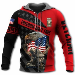 Veteran Army Never Forget Memory With Eagle - Hoodie - Owl Ohh - Owl Ohh