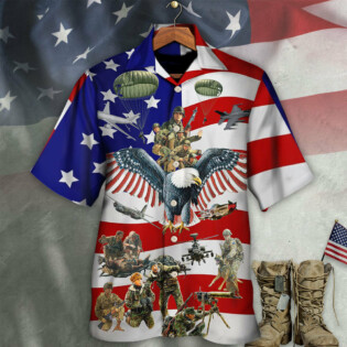 Veteran We Always Remember You With Flag Background - Hawaiian Shirt - Owl Ohh - Owl Ohh