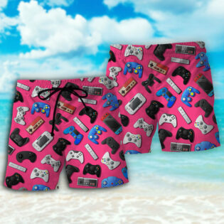 Game Video Game Pink Style - Beach Short - Owl Ohh - Owl Ohh