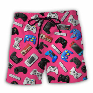 Game Video Game Pink Style - Beach Short - Owl Ohh - Owl Ohh