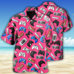 Game A Pink Video Game So Fun - Hawaiian Shirt - Owl Ohh - Owl Ohh