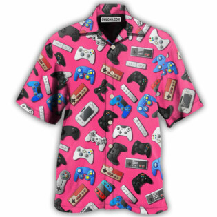 Game A Pink Video Game So Fun - Hawaiian Shirt - Owl Ohh - Owl Ohh