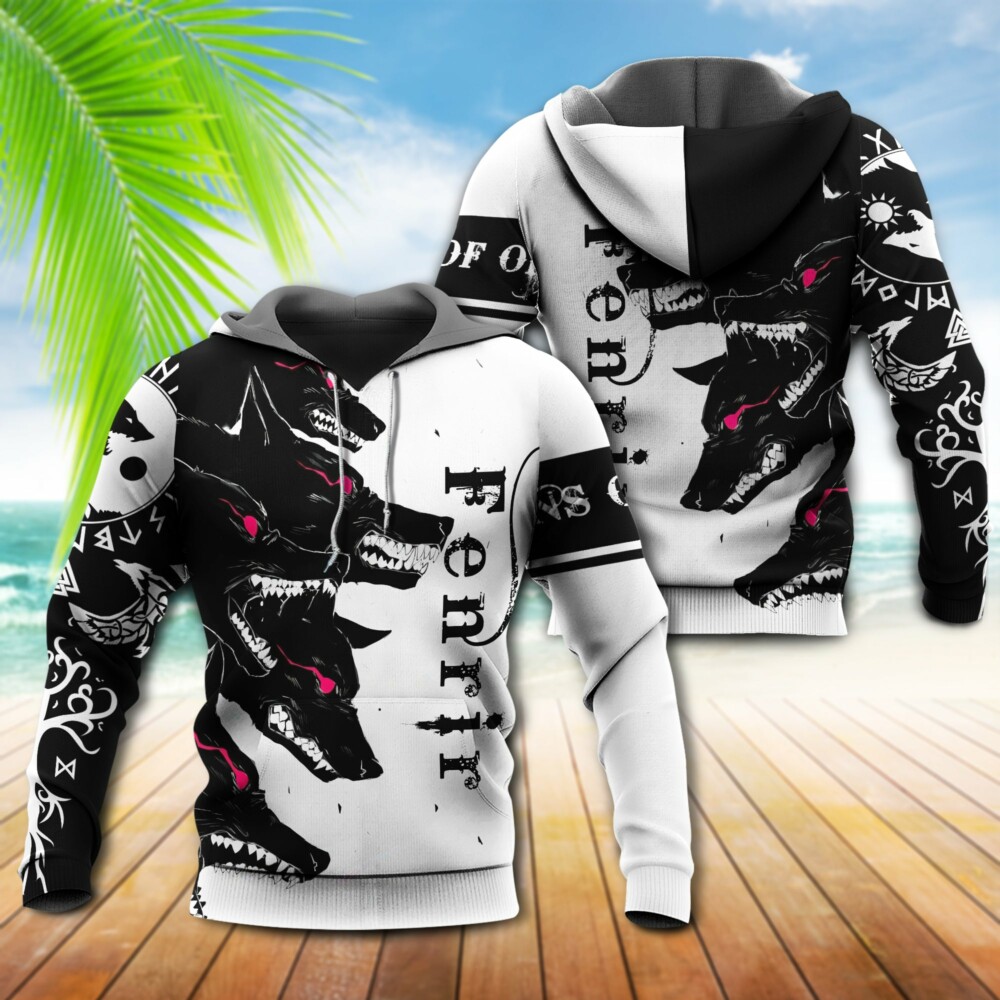 Viking Blood Fenrir Cool - Hoodie - Owl Ohh - Owl Ohh