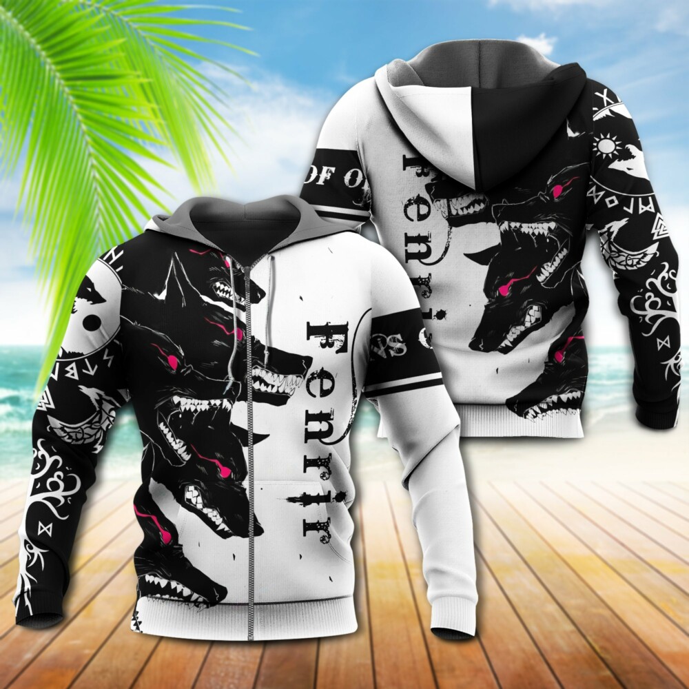 Viking Blood Fenrir Cool - Hoodie - Owl Ohh - Owl Ohh