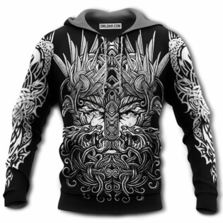 Viking Blood Pattern Black - Hoodie - Owl Ohh - Owl Ohh