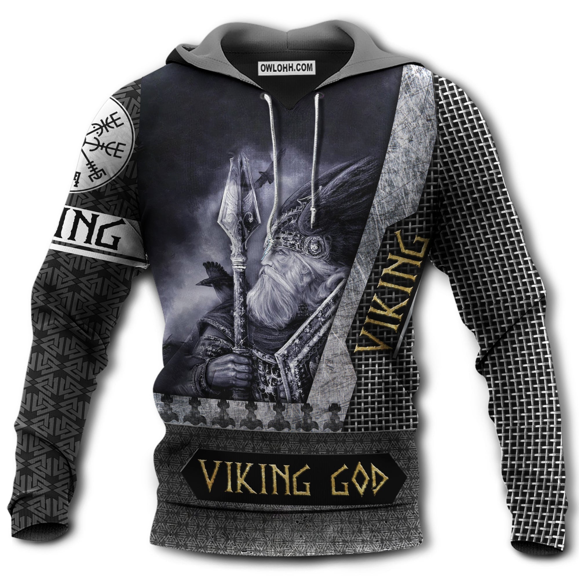 Viking Blood Viking God - Hoodie - Owl Ohh - Owl Ohh