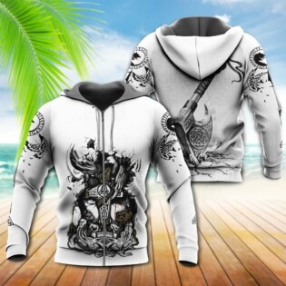 Viking Blood White Style - Hoodie - Owl Ohh - Owl Ohh
