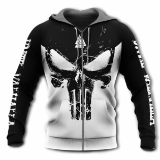 Viking Blood With Black And White - Hoodie - Owl Ohh - Owl Ohh