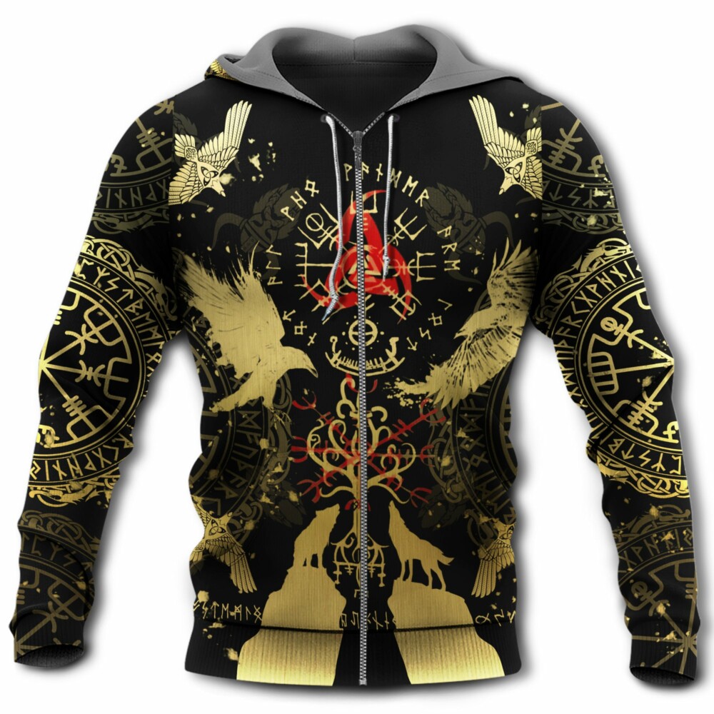 Viking Blood With Black Yellow and Red - Hoodie - Owl Ohh - Owl Ohh
