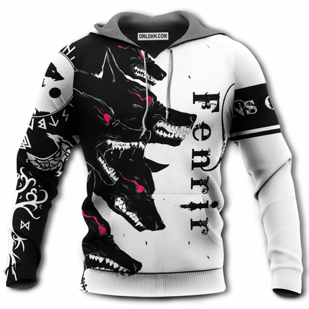Viking Blood With Red Eyes - Hoodie - Owl Ohh - Owl Ohh