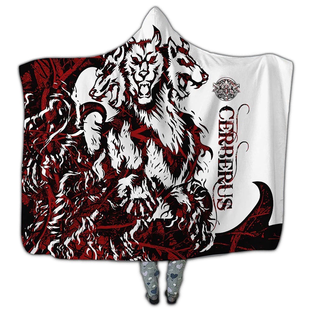 Viking Cerberus Legend Red And White Cool Style - Hoodie Blanket - Owl Ohh - Owl Ohh
