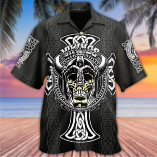 Viking Cool Pattern Black Style - Hawaiian Shirt - Owl Ohh - Owl Ohh