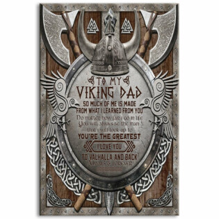 Viking To My Dad I Love You - Vertical Poster - Owl Ohh - Owl Ohh