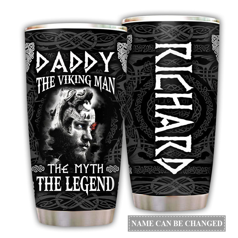 Viking Daddy The Legend Personalized - Tumbler - Owl Ohh - Owl Ohh