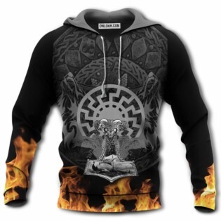 Viking Fire Black - Hoodie - Owl Ohh - Owl Ohh
