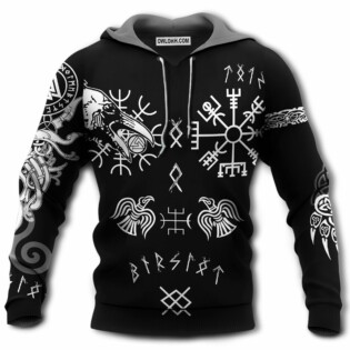 Viking Huging And Muning Viking Tattoo - Hoodie - Owl Ohh - Owl Ohh