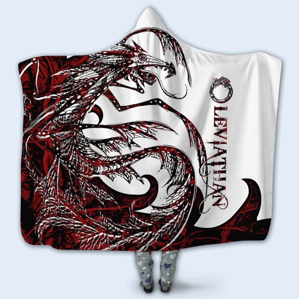 Viking Leviathan Legend Red And White Cool Style - Hoodie Blanket - Owl Ohh - Owl Ohh