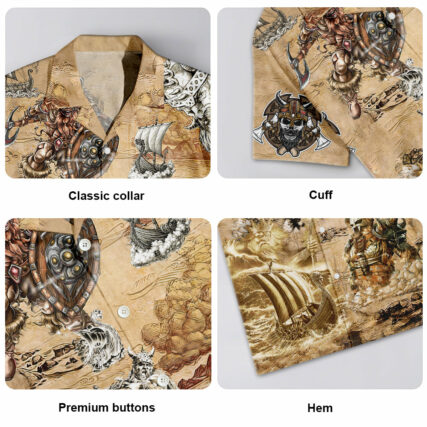 Viking Map War - Hawaiian Shirt - Owl Ohh-Owl Ohh