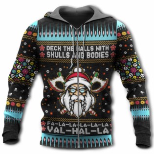 Viking Merry Xmas Valhalla With So Much Colors - Hoodie - Owl Ohh - Owl Ohh