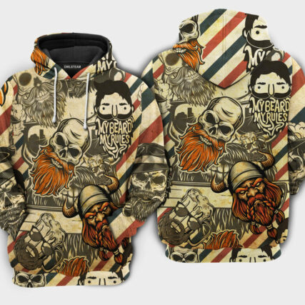 Viking My Rules - Hoodie - HOOD08NVC160921